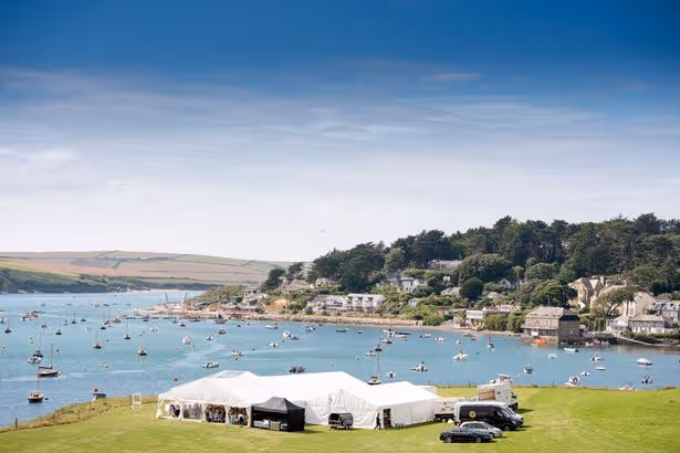 The marquee overlooking Rock harbour